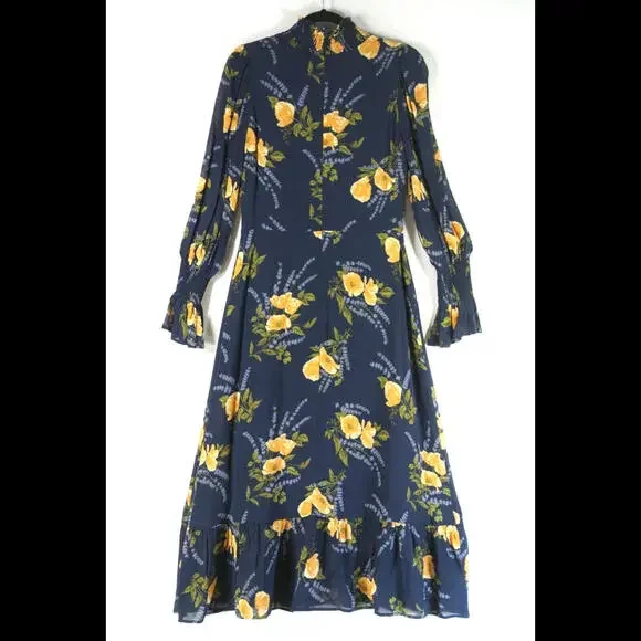 NEW, REFORMATION Galena Long Sleeve Midi Dress In Petit Jardin SZ 10 #RF243 - Picture 3 of 6